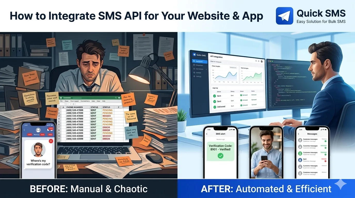 How to Integrate SMS API for Your Website & App